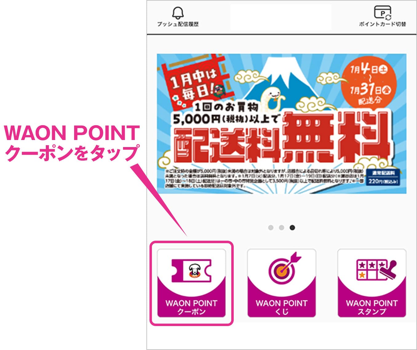 WAON POINTクーポン | ご利用方法