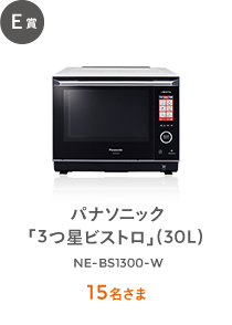 E賞 パナソニック 「3つ星ビストロ」 (30L)  NE-BS1300-W 15名さま